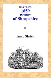 Slater's [1859] Shropshire Directory — I. (Isaac) Slater cover