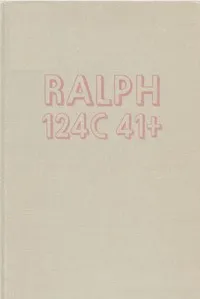 Ralph 124C 41+: A Romance of the Year 2660 — Hugo Gernsback cover