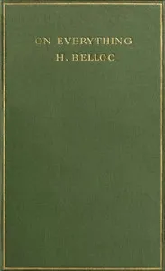 On Everything — Hilaire Belloc cover