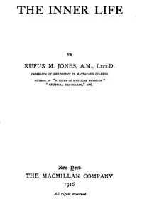 The Inner Life — Rufus M. (Rufus Matthew) Jones cover