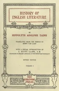 History of English Literature Volume 1 (of 3) — Hippolyte Taine cover