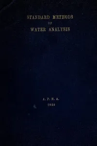 Standard methods for the examination of water and sewage — American Public Health Association. Laboratory Section cover