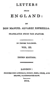 Letters from England, Volume 3 (of 3) — Robert Southey cover