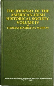 The journal of the American-Irish Historical Society, Vol. IV, 1904 cover