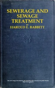 Sewerage and Sewage Treatment — Harold E. (Harold Eaton) Babbitt cover