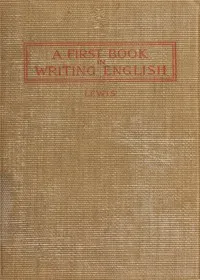A First Book in Writing English — Edwin Herbert Lewis cover