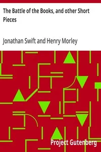 The Battle of the Books, and other Short Pieces — Jonathan Swift cover