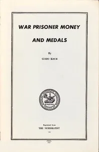War Prisoner Money and Medals — Guido Kisch cover