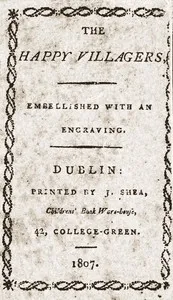 The happy villagers: Embellished with an engraving — Anonymous cover