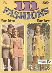 In Fashions: for Him, for Her, in Knits, in Crochets — American Thread Company cover
