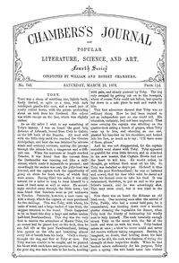 Chambers's Journal of Popular Literature, Science, and Art, No. 743, March 23, 1878 — Various cover