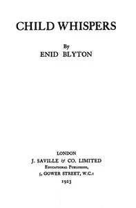 Child Whispers — Enid Blyton cover
