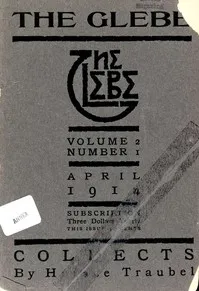 The Glebe 1914/04 (Vol. 2, No. 1): Collects — Horace Traubel cover