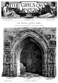 The Girl's Own Paper, Vol. XX. No. 1028, September 9, 1899 — Various cover
