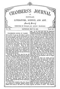 Chambers's Journal of Popular Literature, Science, and Art, No. 751, May 18, 1878 — Various cover