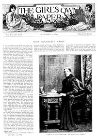 The Girl's Own Paper, Vol. XX, No. 1029, September 16, 1899 — Various cover