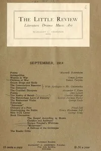 The Little Review, September 1914 (Vol. 1, No. 6) — Various cover