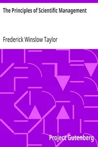The Principles of Scientific Management — Frederick Winslow Taylor cover