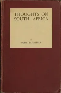 Thoughts on South Africa — Olive Schreiner cover