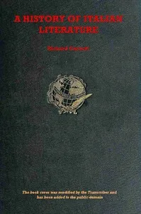 A history of Italian literature — Richard Garnett cover