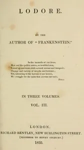 Lodore, Vol. 3 (of 3) — Mary Wollstonecraft Shelley cover