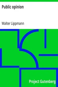 Public opinion — Walter Lippmann cover