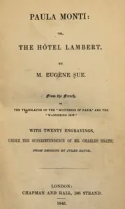 Paula Monti; or, The Hôtel Lambert — Eugène Sue cover