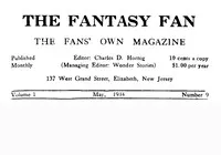 The Fantasy Fan, Volume 1, Number 9, May 1934: The Fan's Own Magazine — Various cover