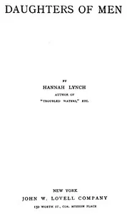 Daughters of Men — Hannah Lynch cover