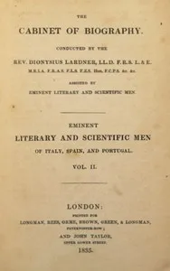 Eminent literary and scientific men of Italy, Spain, and Portugal. Vol. 2 (of 3) — Mary Wollstonecraft Shelley cover
