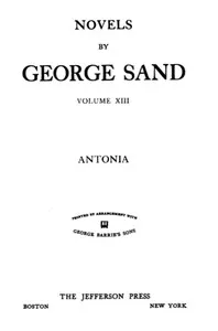 Antonia — George Sand cover