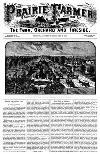 Prairie Farmer, Vol. 56: No. 5, February 2, 1884.: A Weekly Journal for the Farm, Orchard and Fireside — Various cover
