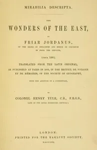 Mirabilia descripta: The wonders of the East cover
