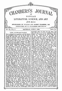 Chambers's Journal of Popular Literature, Science, and Art, Fifth Series, No. 23, Vol. I, June 7, 1884 — Anonymous cover