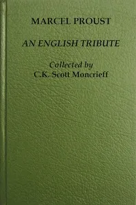 Marcel Proust, an English Tribute — Anonymous cover