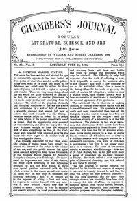 Chambers's Journal of Popular Literature, Science, and Art, Fifth Series, No. 30, Vol. I, July 26, 1884 — Various cover