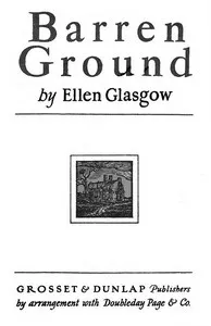 Barren Ground — Ellen Anderson Gholson Glasgow cover