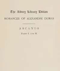 Ascanio — Alexandre Dumas cover