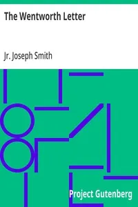 The Wentworth Letter — Joseph, Jr. Smith cover