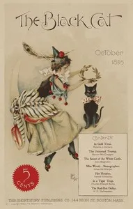 The Black Cat (Vol. I, No. 1, October 1895) — Various cover