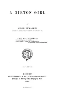 A Girton Girl — Annie Edwards cover
