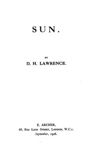 Sun — D. H. (David Herbert) Lawrence cover