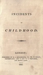 Incidents of childhood — Anonymous cover