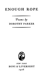 Enough rope: poems cover