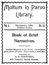 Book of brief narratives — Anonymous cover