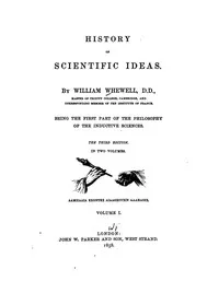 History of scientific ideas — William Whewell cover