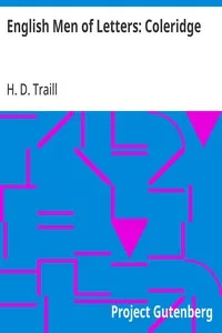 English Men of Letters: Coleridge — H. D. (Henry Duff) Traill cover