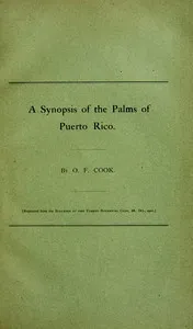 A synopsis of the palms of Puerto Rico — O. F. (Orator Fuller) Cook cover
