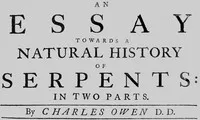 An essay towards a natural history of serpents — Charles Owen cover
