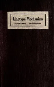 Linotype mechanism cover